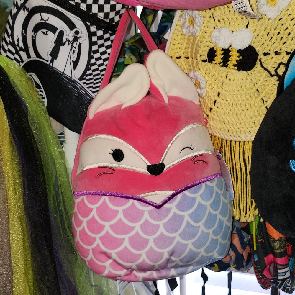 Squishmallows Fifi Fox Mermaid Halloween Pail NWT • 2024